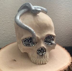 Skull Snake Halloween Decor